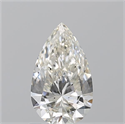 Natural Diamond 0.98 Carats, Pear with  Cut, I Color, SI2 Clarity and Certified by GIA
