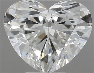 Picture of Natural Diamond 0.39 Carats, Heart with  Cut, G Color, VVS2 Clarity and Certified by IGI