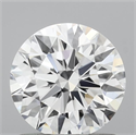 Lab Grown Diamond 1.01 Carats, Round with Ideal Cut, D Color, VVS1 Clarity and Certified by IGI