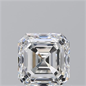 Diamante Natural 0.91 quilates, Asscher , Color F, claridad VVS1 y certificado GIA