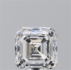 Foto Diamante Natural 0.91 quilates, Asscher , Color F, claridad VVS1 y certificado GIA de