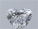 Natural Diamond 0.37 Carats, Heart with  Cut, D Color, VVS2 Clarity and Certified by GIA