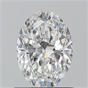 Diamante Natural 0.90 quilates, Ovalado , Color E, claridad VS2 y certificado GIA