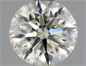 Natural Diamond 0.90 Carats, Round with Excellent Cut, K Color, VS2 Clarity and Certified by GIA