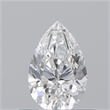 Diamante Natural 0.50 quilates, De pera , Color E, claridad VVS1 y certificado GIA
