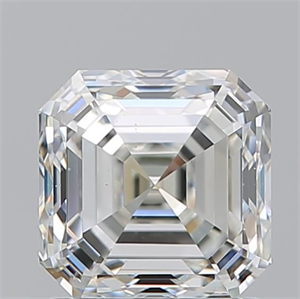 Picture of Natural Diamond 1.52 Carats, Asscher with  Cut, I Color, SI1 Clarity and Certified by GIA