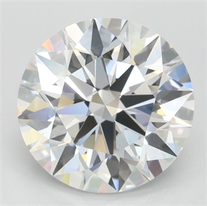 Picture of Lab Grown Diamond 2.50 Carats, Round with Ideal Cut, D Color, VVS1 Clarity and Certified by IGI
