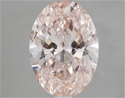 Picture of Lab Grown Diamond 2.55 Carats, Oval with  Cut, Fancy Intense Pink Color, VVS2 Clarity and Certified by IGI