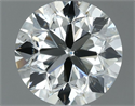 Natural Diamond 0.70 Carats, Round with Very Good Cut, J Color, SI1 Clarity and Certified by IGI