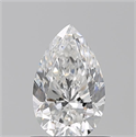 Diamante Natural 0.72 quilates, De pera , Color F, claridad VVS1 y certificado GIA