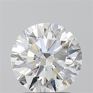 Foto Diamante Natural 1.70 quilates, Redondo , Color F, claridad SI1 y certificado GIA de