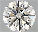 Natural Diamond 0.43 Carats, Round with Excellent Cut, J Color, IF Clarity and Certified by IGI