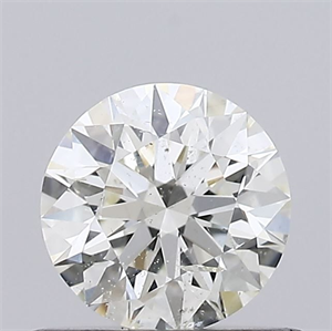 Picture of Natural Diamond 0.50 Carats, Round with Excellent Cut, K Color, I1 Clarity and Certified by GIA