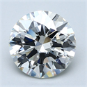 Natural Diamond 4.01 Carats, Round with Excellent Cut, I Color, VS1 Clarity and Certified by GIA