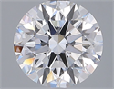 Lab Grown Diamond 2.07 Carats, Round with Ideal Cut, E Color, VVS1 Clarity and Certified by IGI
