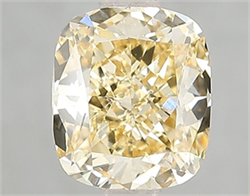 Picture of Lab Grown Diamond 2.00 Carats, CUSHION MODIFIED with  Cut, Fancy Intense Yellow Color, VS1 Clarity and Certified by IGI