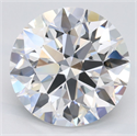 Lab Grown Diamond 3.69 Carats, Round with Excellent Cut, D Color, IF Clarity and Certified by GIA
