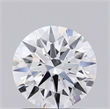 Lab Grown Diamond 1.51 Carats, Round with Excellent Cut, D Color, IF Clarity and Certified by GIA