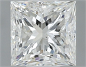 Natural Diamond 1.00 Carats, Princess with  Cut, F Color, SI1 Clarity and Certified by GIA
