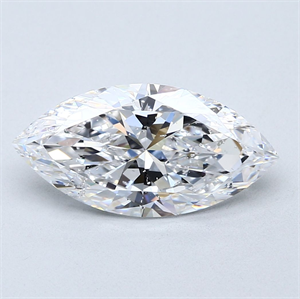 Picture of Natural Diamond 3.51 Carats, Marquise with  Cut, D Color, SI2 Clarity and Certified by GIA