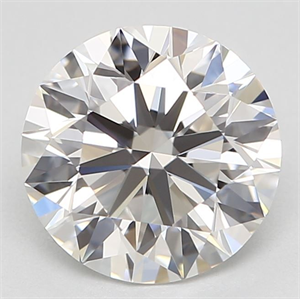 Picture of Natural Diamond 1.10 Carats, Round with Excellent Cut, F Color, VVS1 Clarity and Certified by GIA