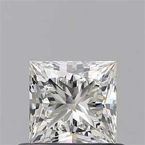 Picture of Natural Diamond 0.52 Carats, Princess with  Cut, J Color, VVS1 Clarity and Certified by GIA