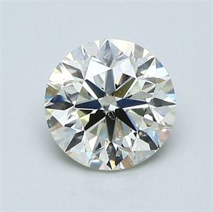 Picture of Natural Diamond 0.90 Carats, Round with Very Good Cut, N Color, SI1 Clarity and Certified by GIA