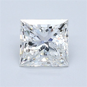 Foto Diamante Natural 1.01 quilates, Princesa , Color F, claridad SI1 y certificado GIA de