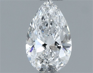 Picture of Natural Diamond 0.30 Carats, Pear with  Cut, D Color, VVS1 Clarity and Certified by GIA