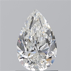 Picture of Natural Diamond 1.01 Carats, Pear with  Cut, F Color, VVS2 Clarity and Certified by GIA