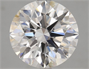 Lab Grown Diamond 4.02 Carats, Round with Excellent Cut, D Color, VVS1 Clarity and Certified by GIA