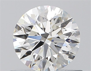 Picture of Natural Diamond 0.58 Carats, Round with Excellent Cut, H Color, VS2 Clarity and Certified by GIA
