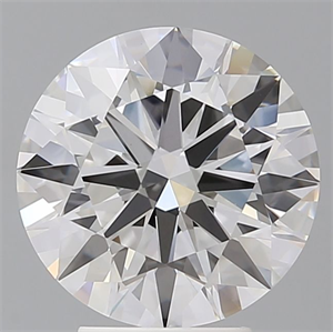 Picture of Lab Grown Diamond 4.10 Carats, Round with Ideal Cut, E Color, VVS2 Clarity and Certified by IGI