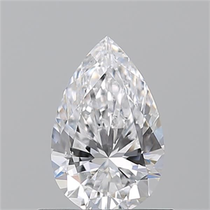 Picture of Natural Diamond 0.65 Carats, Pear with  Cut, D Color, SI1 Clarity and Certified by GIA