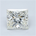 Natural Diamond 4.02 Carats, Princess with  Cut, J Color, VS1 Clarity and Certified by GIA