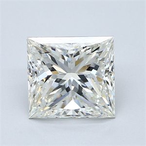 Picture of Natural Diamond 4.02 Carats, Princess with  Cut, J Color, VS1 Clarity and Certified by GIA