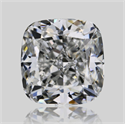 Diamante Natural 0.61 quilates, Del cojín , Color F, claridad VVS2 y certificado GIA