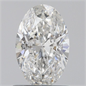 Diamante Natural 0.72 quilates, Ovalado , Color F, claridad SI2 y certificado GIA