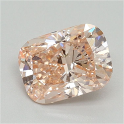 Picture of Lab Grown Diamond 1.34 Carats, CUSHION MODIFIED with  Cut, Fancy Intense Pink Color, VVS2 Clarity and Certified by IGI