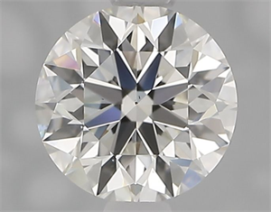 Picture of Natural Diamond 1.01 Carats, Round with Excellent Cut, H Color, VS1 Clarity and Certified by IGI