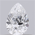 Natural Diamond 0.19 Carats, Pear with  Cut, D Color, VS2 Clarity and Certified by GIA