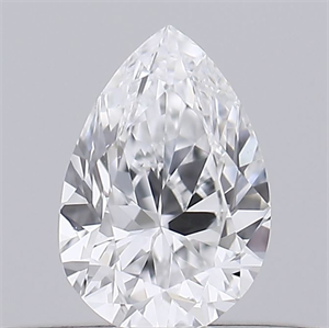 Picture of Natural Diamond 0.19 Carats, Pear with  Cut, D Color, VS2 Clarity and Certified by GIA