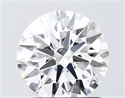 Lab Grown Diamond 1.71 Carats, Round with Ideal Cut, D Color, VS2 Clarity and Certified by IGI