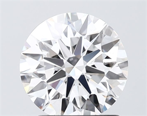 Picture of Lab Grown Diamond 1.71 Carats, Round with Ideal Cut, D Color, VS2 Clarity and Certified by IGI