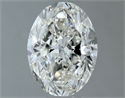 Natural Diamond 1.01 Carats, Oval with  Cut, H Color, VS1 Clarity and Certified by IGI