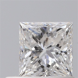 Picture of Natural Diamond 0.50 Carats, Princess with  Cut, E Color, SI2 Clarity and Certified by GIA