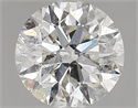 Natural Diamond 1.70 Carats, Round with Very Good Cut, G Color, SI2 Clarity and Certified by HRD