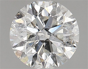 Picture of Natural Diamond 1.70 Carats, Round with Very Good Cut, G Color, SI2 Clarity and Certified by HRD