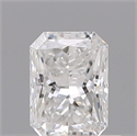 Natural Diamond 0.44 Carats, Radiant with  Cut, E Color, SI1 Clarity and Certified by GIA
