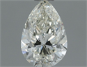 Natural Diamond 0.50 Carats, Pear with  Cut, H Color, VS1 Clarity and Certified by IGI